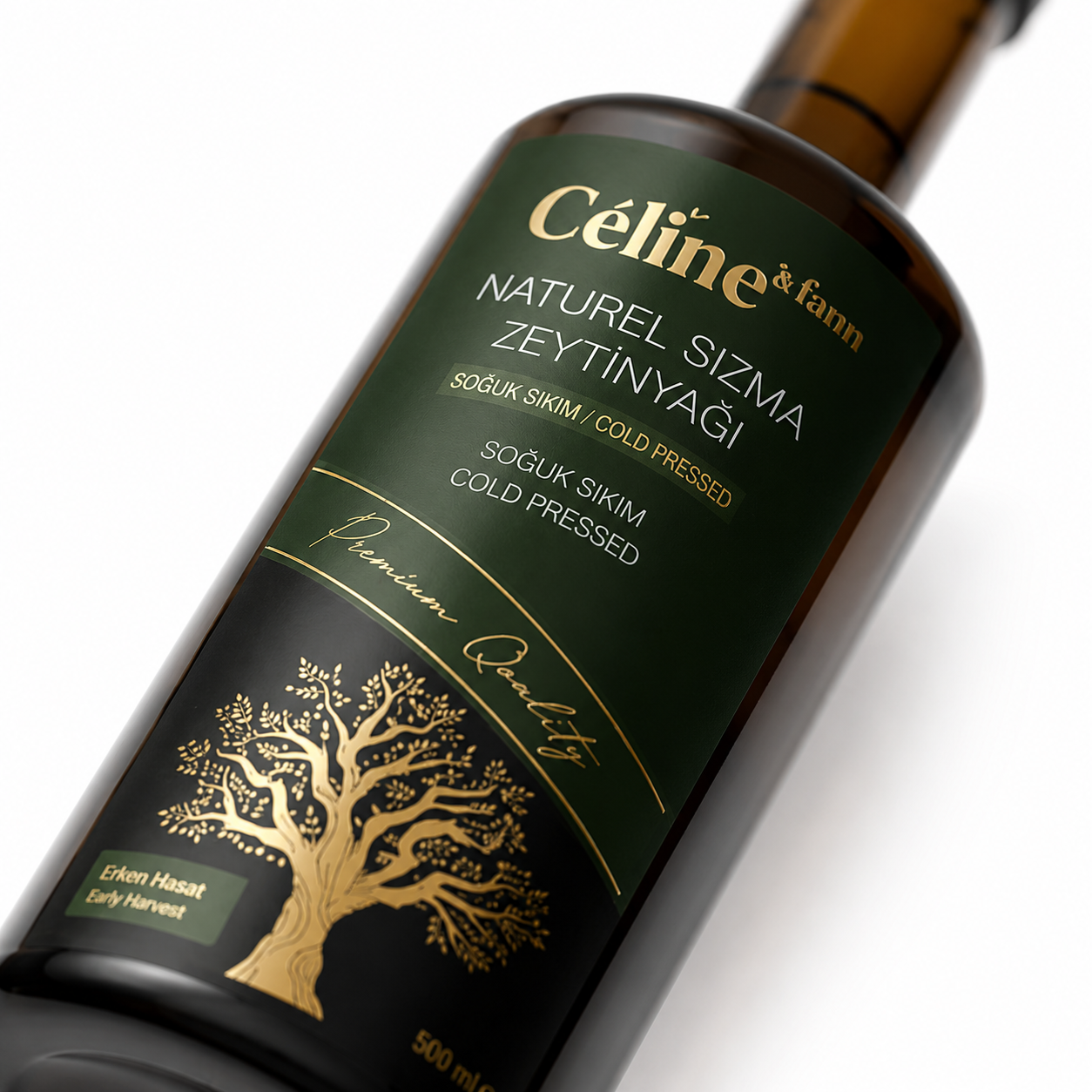 500 ml Glass Bottle, Ripe Harvest Natural Extra Virgin Olive Oil
