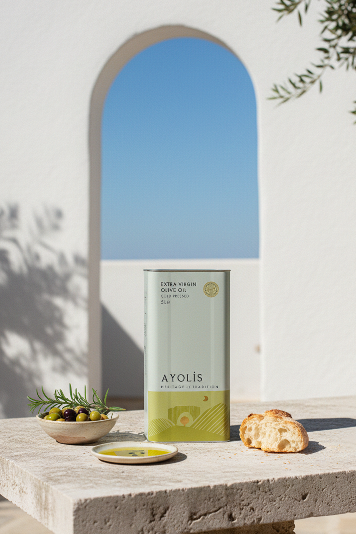Ayolis Premium Chef Ayvalık Extra Virgin Olive Oil, 5L – Cold Extracted