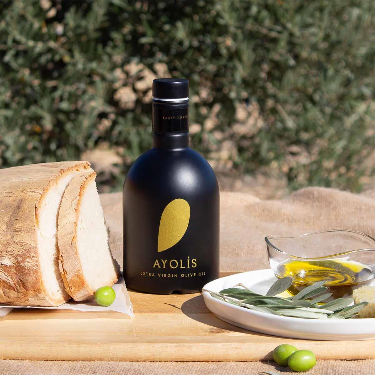 Ayolis Premium Gourmet Domat Extra Virgin Olive Oil, 500ml – Early Harvest, Cold Extracted