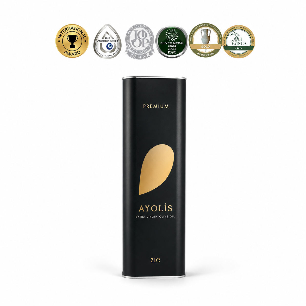 Ayolis Premium Gourmet Memecik Extra Virgin Olive Oil, 2L – Early Harvest, Cold Extracted