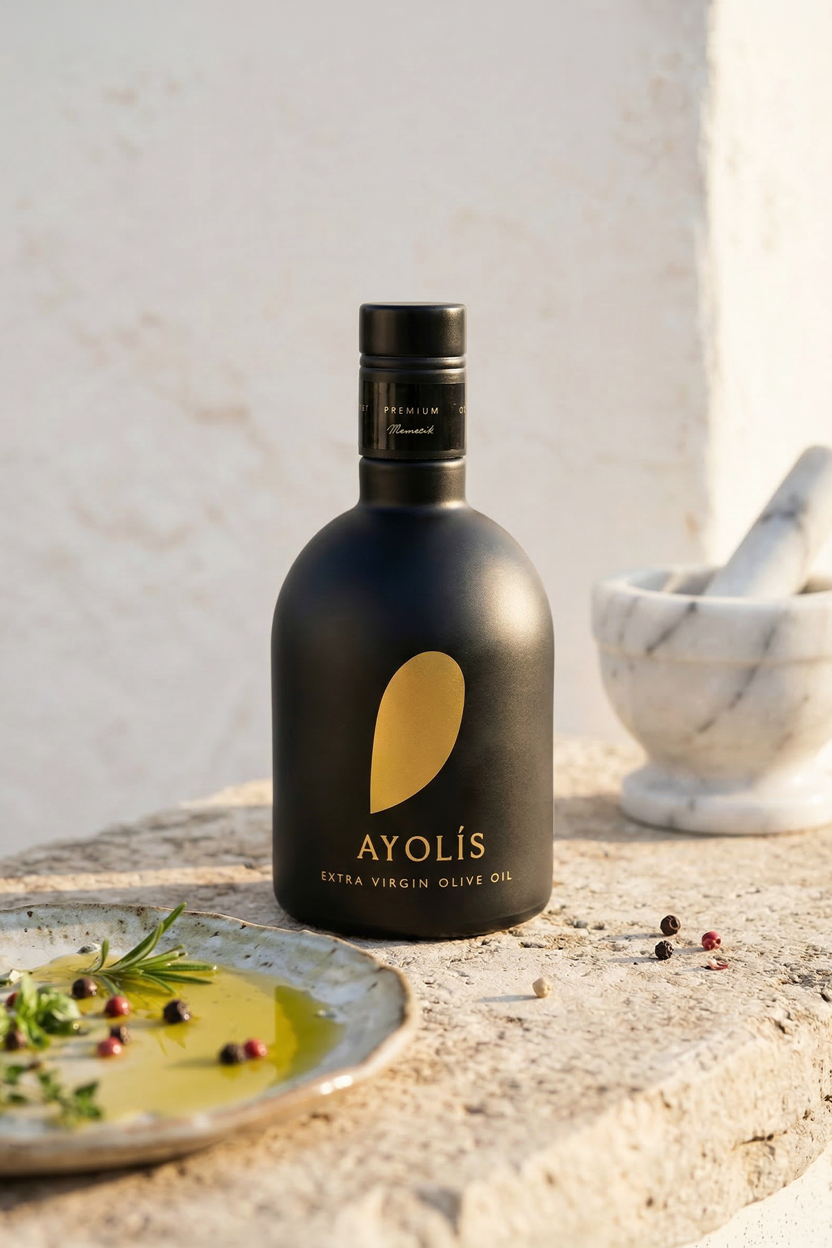 Ayolis Premium Gourmet Memecik Extra Virgin Olive Oil, 500ml – Early Harvest, Cold Extracted