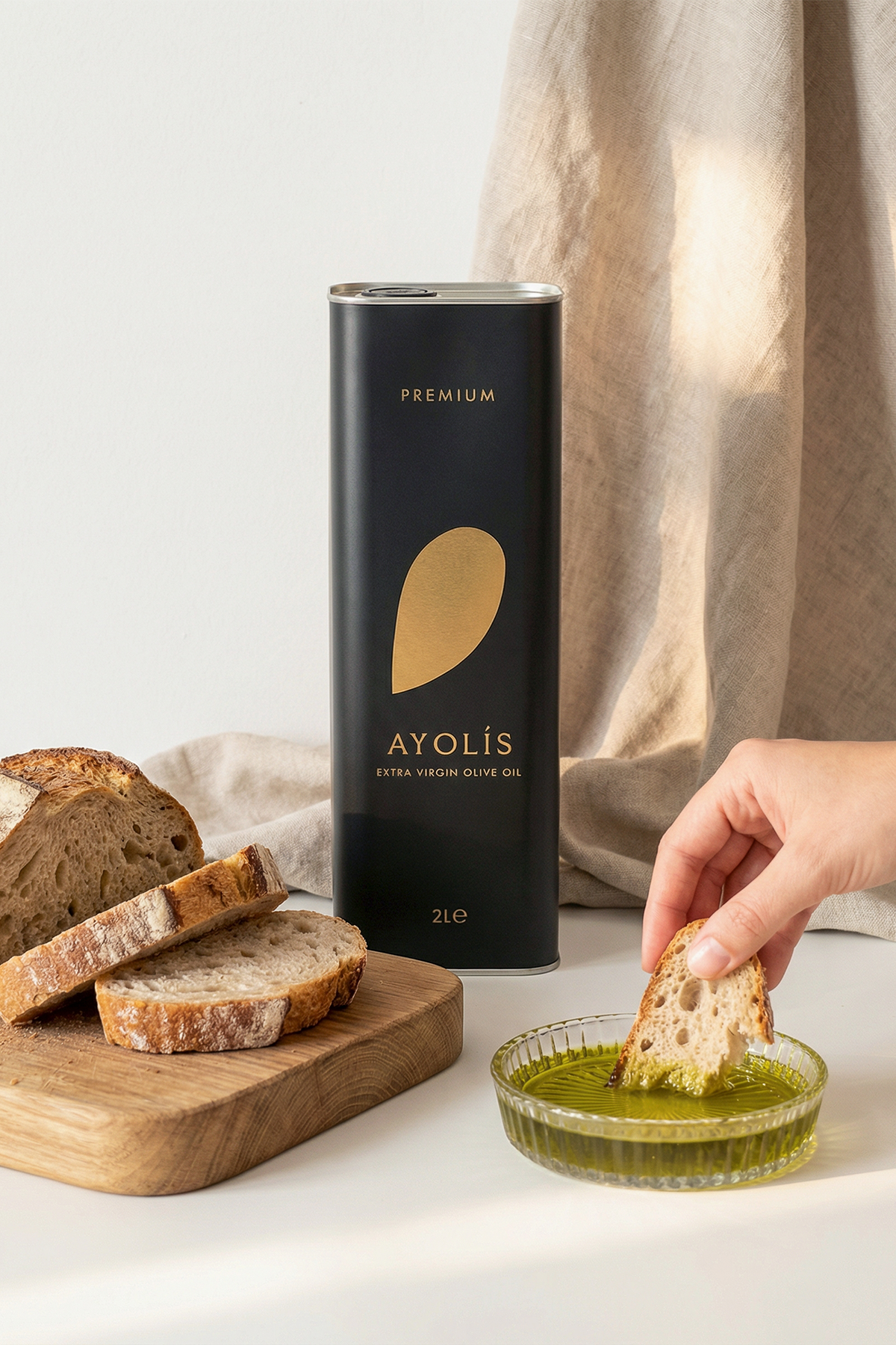 Ayolis Premium Gourmet Trilye Extra Virgin Olive Oil, 5L – Early Harvest, Cold Extracted