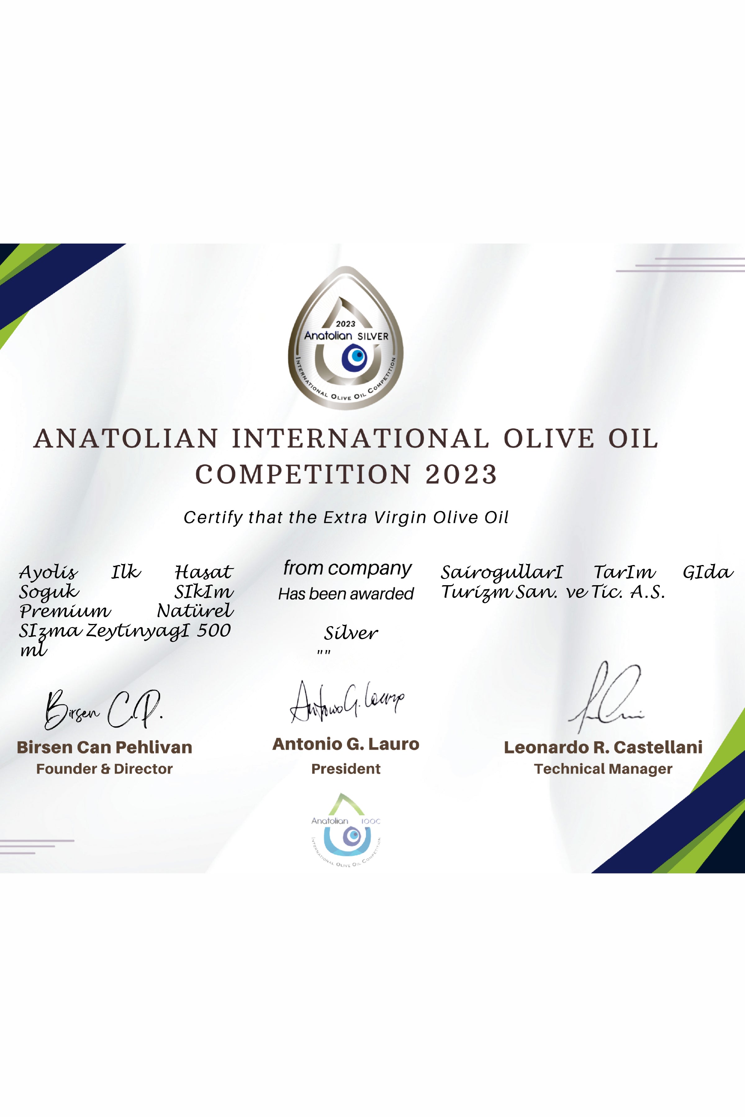 Ayolis Premium Mother & Baby Early Harvest Extra Virgin Olive Oil, 5L – High Polyphenol, Cold Extracted